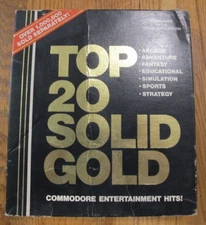 Top 20 Solid Gold - Commodore 64 / 128 - 5 1/4 Floppy - Untested - Free Shipping