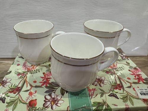Boxed Set of Six Coffee Mugs - Clay Craft Fine Tableware (a) - Picture 4 of 9