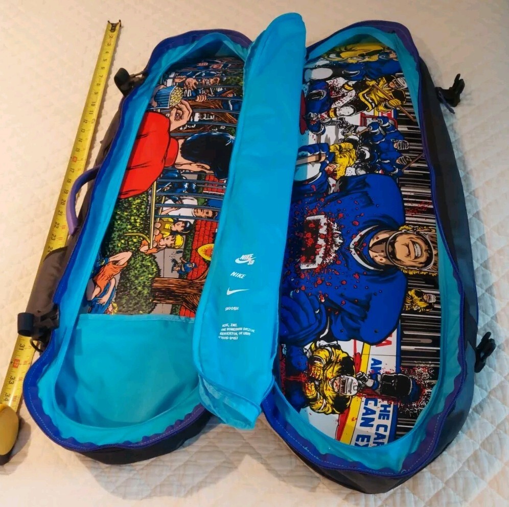 スケートボード NIKE SB skate shuttle backpack Nike SB Shuttle Bag, Black, Purple w/ Toiletry/Bathroom Bag
