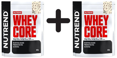 2 x Nutrend Whey Core, Cookies - 900g (36,08 EUR/kg)