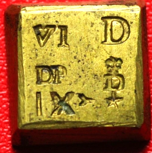 #16715 - Louis XV et Louis XVI Poids monétaire pour le Louis d'Or aux lunettes - Photo 2/2