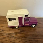 Vtg 1960's Toy Tonka Jeep Pressed Steel Truck Camper Purple & White