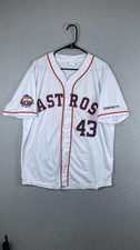 Houston Astros Jersey Mens XL White MLB Baseball McCullers 43 2022 Champs