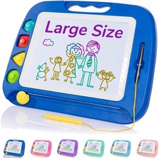 Etch Sketch Style Drawing Board - Safe, Fun 16x13 Doodle Pad for Toddlers