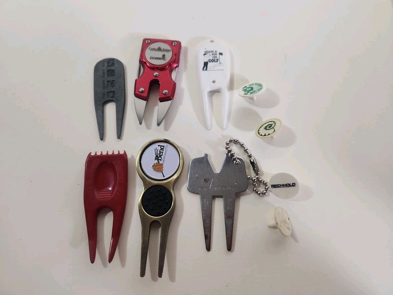Lot Of 6 Golf Divots Used