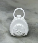 Vintage *Barbie* Accessory: White Handbag, Early 2000's Purse, Flower Design