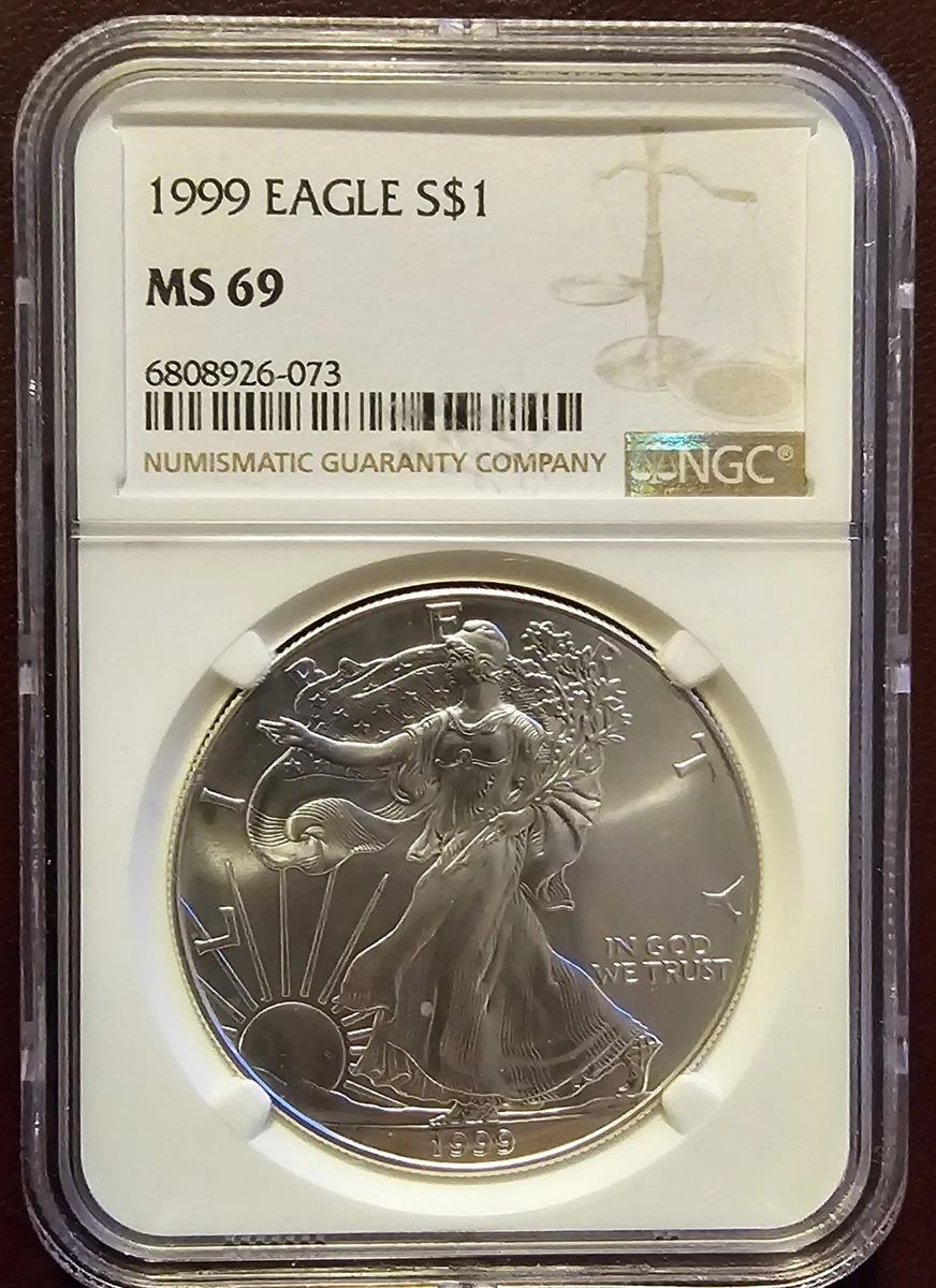 American Eagle MS 69 Graded 1999 Silver Bullion Coins for sale | eBay