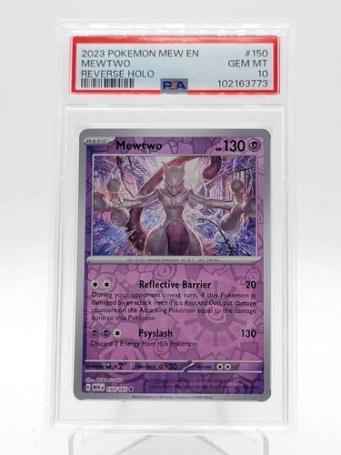 MEWTWO 2023 POKEMON 151 REVERSE HOLO #150/165 PSA 10 Q3963