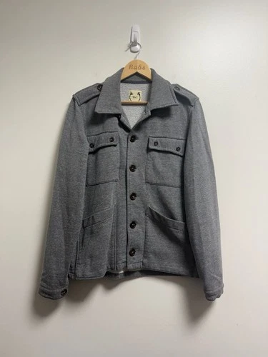 WvG Wolf vs GOAT Grey Knit Field Jacket image 2
