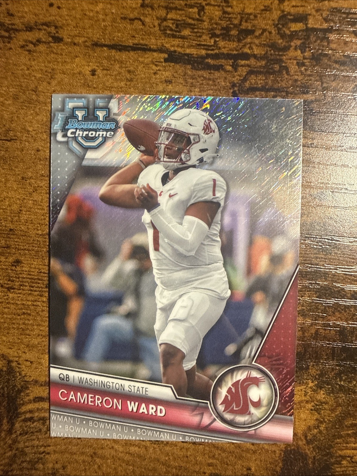 2023 Bowman University Chrome Cameron Cam Ward Shimmer