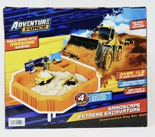 Adventure Force Sandscape Extreme Exacavators Working Machine w Sand  Play Tray