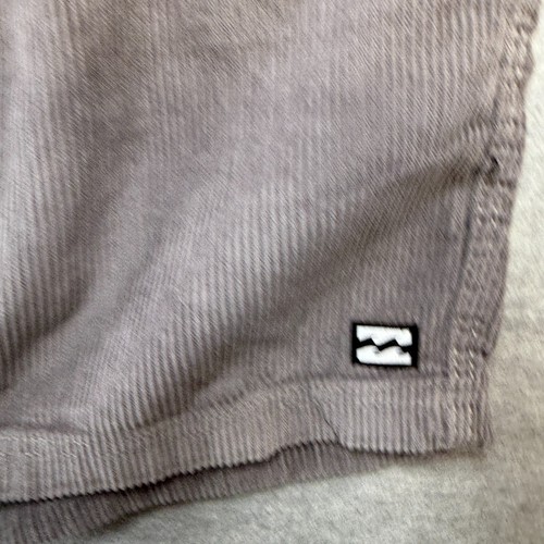 Billabong Shorts Mens Large Gray Mike EW Corduroy Drawstring Surf Skate 10" NEW - Picture 6 of 13