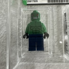 2006 Authentic Lego Batman Minifigure Killer Croc 7780 AFA GRADED 9.00 New