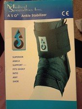 MEDICAL SPECIALTIES INC ASO ANKLE STABILIZER 264015 LARGE BLACK