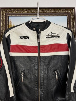 Ferrari Michael Schumacher Edition Leather Jacket for F1 Rare Size