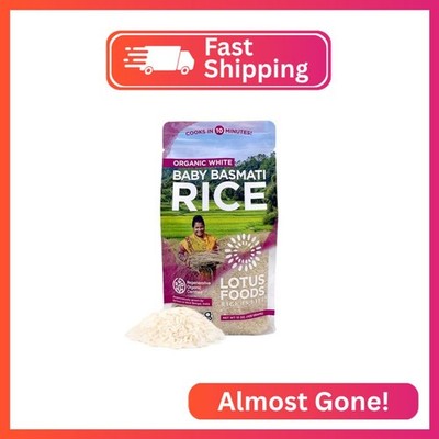 Lotus Foods Organic Baby Basmati Rice - Gluten Free Heirloom White Rice in Bag,