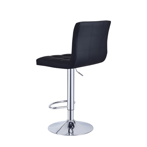 Faux Leather Barstool Chrome Base Stool Counter Height Stool Breakfast Bar Chair - Picture 43 of 172