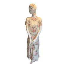 Vintage Depeche Mode floral dress Size 12