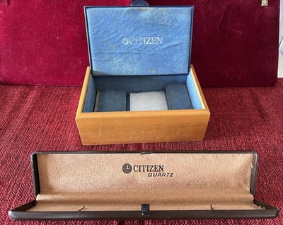 CITIZEN Uhrenschachtel Holz Box 2 PZ Laut Foto