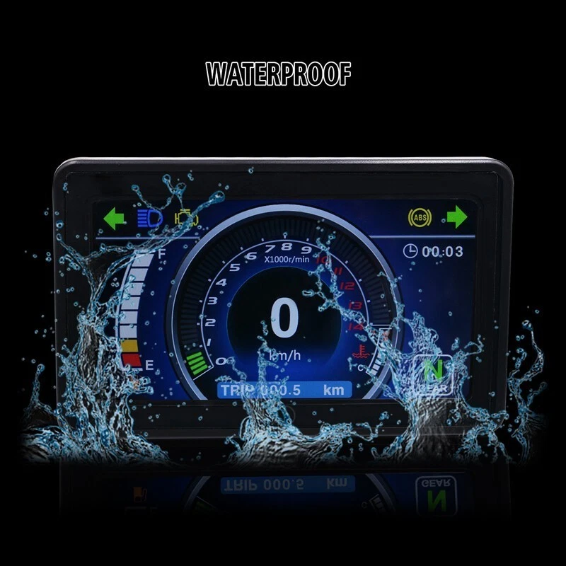 Motorcycle Full LCD Screen Speedometer Digital Odometer Universal CY1985 harness - Image 3 of 4