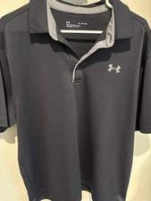 Under Armour Men's XL Loose Fit Golf Polo Shirt Gray