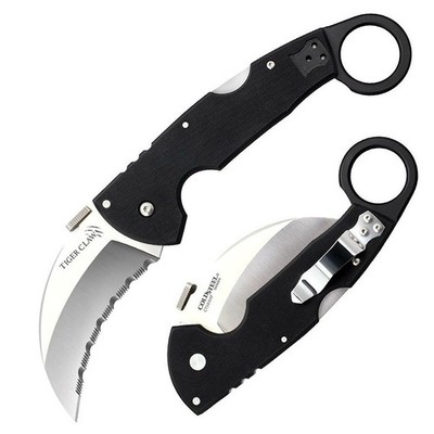 Cold Steel Tiger Claw Folding Knife 22KFS S35VN 3.5'' Serrated Edge