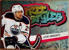 Leon Draisaitl 2022-23 Upper Deck Series 1 Hockey #FS-43 Red Free Styles Oilers