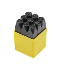 Number Metal Stamp Set 1/2" 12.5mm Digital 0 to 9 Steel Numbers Punch Set