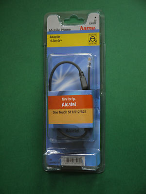 hama Adapter Liberty Alcatel One Touch 511 512 525 Kabel Freisprechanlage KFZ 