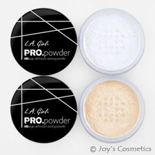 2 LA GIRL HD PRO Setting Powder Set " Translucent & Banana Yellow " *Joy's*