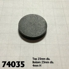 Reaper Bases 74035 1" ROUND PLASTIC RPG BASE (20)