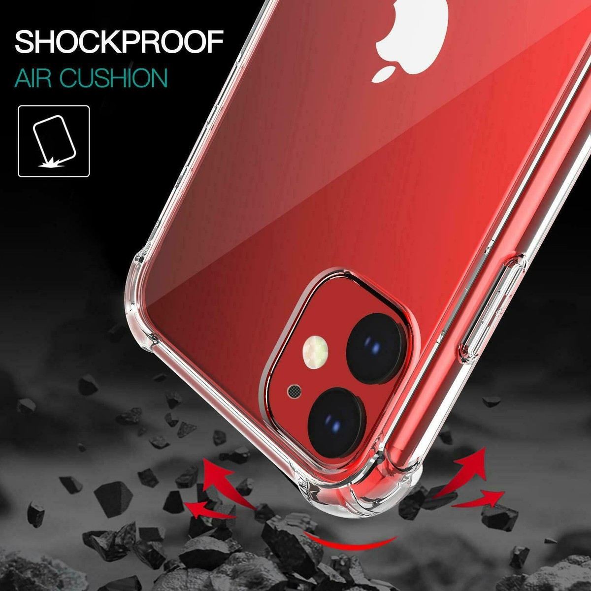 iPhone 11 Pro 6 6s 7 8 Plus X XR XS MAX Hybrid Shockproof Thin Clear TPU Case iPhone 11 Pro 6 6s 7 8 Plus X XR XS MAX Hybrid Shockproof Thin Clear TPU Case