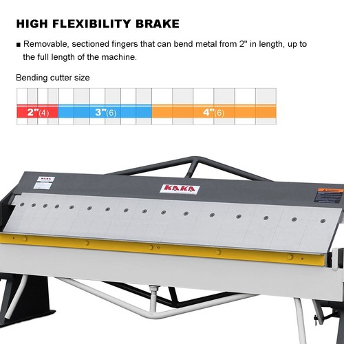 KANG Industrial Pan and Box Brake BP-1650,1270x1.5mm mild steel bending capacity - Picture 5 of 13