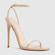 Sandali donna alla caviglia sexy tacco a spillo punta aperta eleganti tacco festa