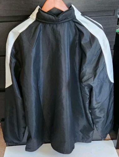 Adidas Men’s Windbreaker Jacket Size XL Hidden Hoodie Full Zipper EXC COND Black - Picture 2 of 9