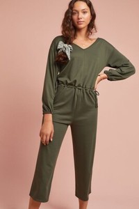 green jumpsuit anthropologie