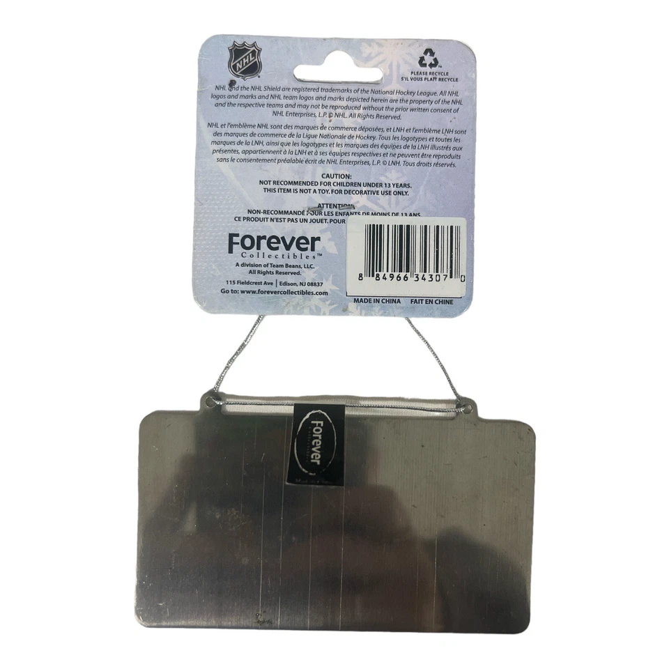 Placa de metal adorno de árbol de Navidad Chicago Blackhawks Foto 2 de 2