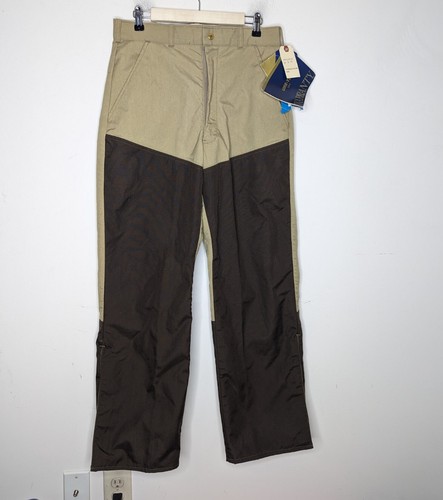 Orvis Vintage Pants Mens 34x31 Tan Brown Cordura Nylon Brush Guard GoreTex 1983 - Picture 2 of 13