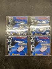 Verbatim 700MB/80 Min CD-R Disc With Case 1X-16X Speed AZO Blue Sealed Lot Of 4