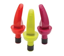 3PC Set Wine & Bottle Stopper/Expand /Leak Proof/Airtight Seal-Assorted colors