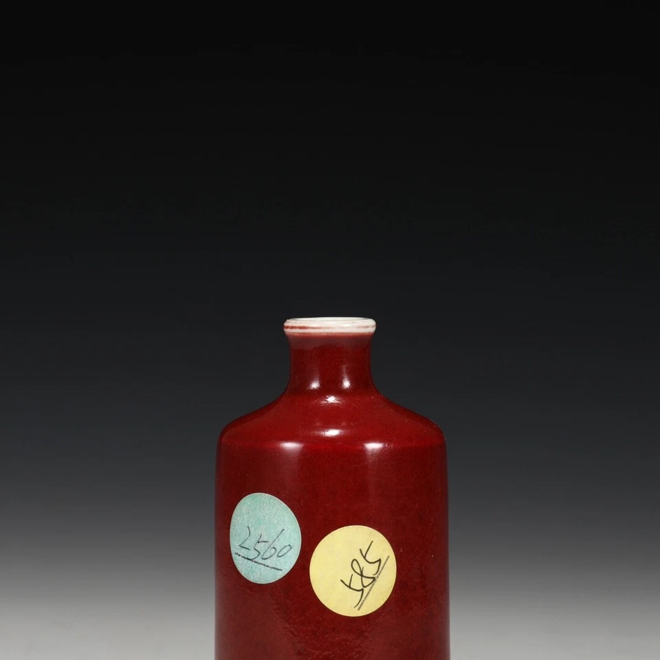 Vaso de rapé de esmalte Qing Qianlong Jihong coleção antiga porcelana 4 pol. - Imagem 3 de 4