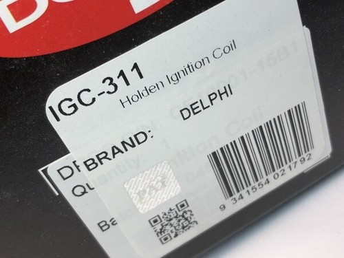 Ignition coil for replacing Holden XC COMBO 1.6L 02-05 Z16SE Delphi 2 Yr Wty - Picture 6 of 6