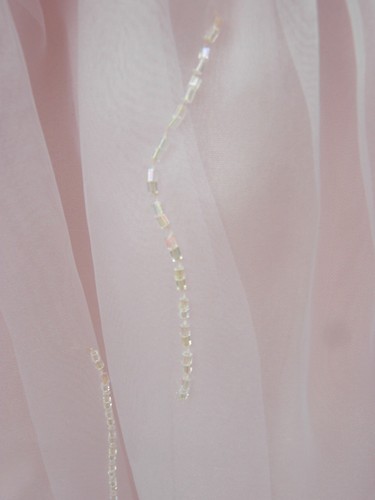 NWT Sarah Louise Girl's Elegant Pink Satin Dress w/Folds & Beaded Design Sz. 8y - Picture 5 of 11