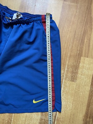 BARCELONA 2006 2007 HOME FOOTBALL SOCCER SHORTS NIKE 146985-425 sz