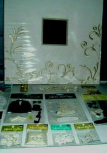 Wedding Memory Scrap Book-Embroidered-Memories By Pioneer-Mostly Sealed-Big Lot