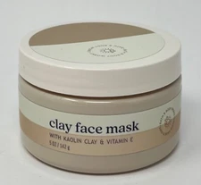 1 NEW BATH & BODY WORKS CLAY FACE MASK KAOLIN CLAY VITAMIN E TREATMENT 5 OZ