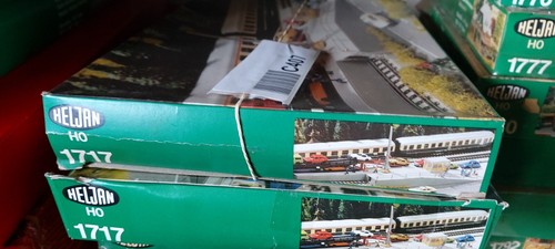 Vintage HELJAN HO model BUILDING KITS train shops petrol STATIONS kit buildings - Picture 405 of 493