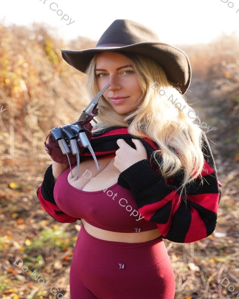 8x10 ANNA KOCHANIUS GLOSSY PHOTO busty blonde big boobs breasts bikini