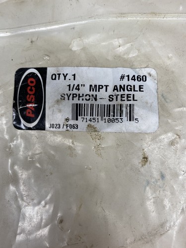 PASCO 1460 Angle Pigtail Siphon, 1/4 in MNPT Thread, 600 psi at 750 deg F, Steel - Picture 2 of 4