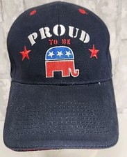 Proud To Be Republican Logo Blue Mens USA Made Snapback Hat